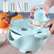 Vegetable Mandoline Cutter Fruit Slicer Multifunctional Potato Peeler Carrot Grater Kitchen Accessories With Drain Basket